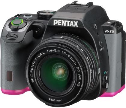 Pentax K-S2 + HD PENTAX-DA 18-50mm zwart, roze