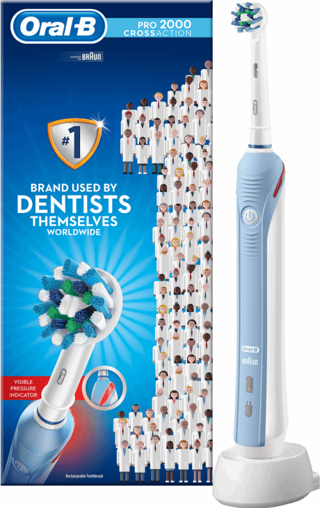 Reserve persoonlijkheid Bloedbad Oral-B PRO 2000 wit, blauw elektrische tandenborstel kopen? | Archief |  Kieskeurig.nl | helpt je kiezen