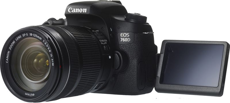 Canon EOS 760D + EF-S 18-135mm zwart