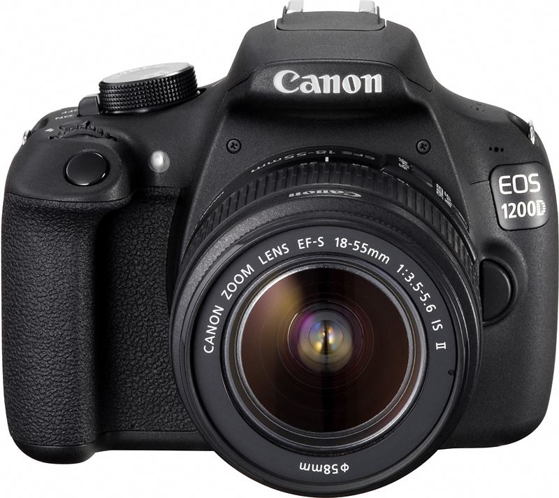 Canon EOS 1200D + EF-S 18-55mm zwart