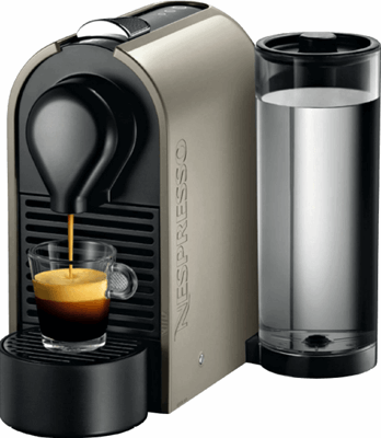 Bont Kapper Pretentieloos Krups Nespresso U Pure Grey XN250 A zwart, beige espressomachine kopen? |  Archief | Kieskeurig.nl | helpt je kiezen