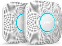 Google Nest Protect - Slimme rook- en koolmonoxidemelder - Met batterij - 2 stuks