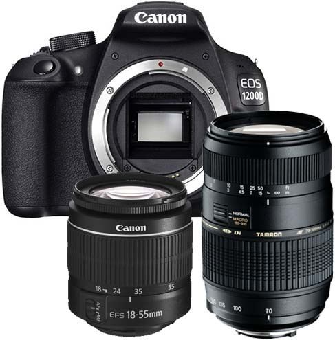 Canon EOS 1200D + 18-55mm DC III + Tamron 70-300mm Di LD Macro