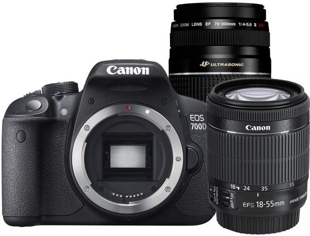 Canon EOS 700D + 18-55mm iS STM + 75-300mm USM III
