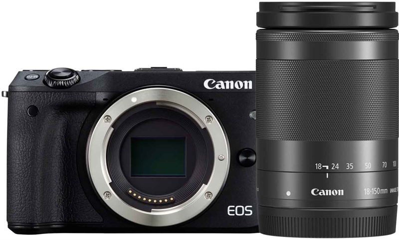 Canon EOS M3 + 18-150mm IS STM zwart