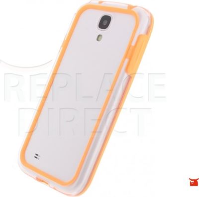 Xccess Hard Bumper Case Samsung Galaxy S4 I9505 Orange/Trans XCC-HBCOT-I9505 telefoonhoesje kopen? | Kieskeurig.be | helpt je