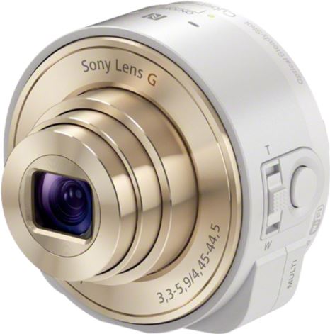 Sony Cyber-shot QX DSC-QX10 wit, goud