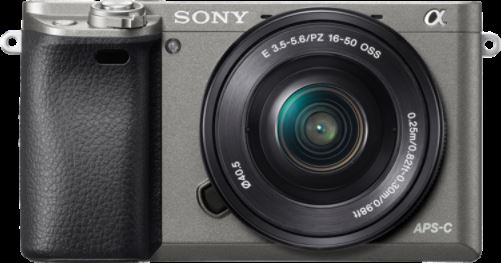 Sony α A6000 + 16-50mm + Accu grijs