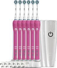 Oral-B Oral B Elektrische Tandenborstel Pro2500 Pink + Travel Case Voordeelverpakking 6x