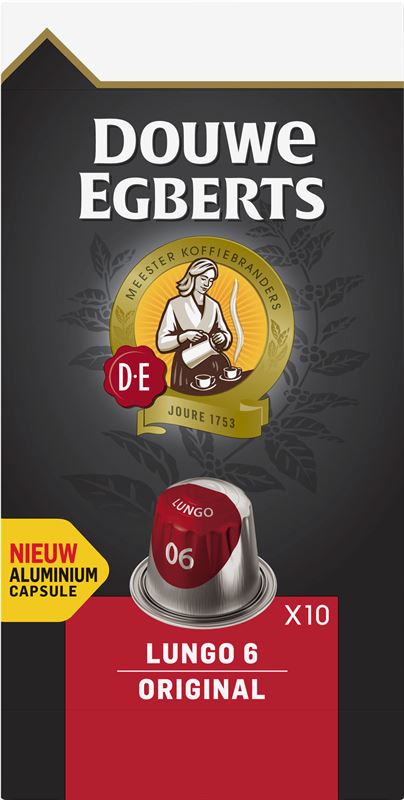 Douwe Egberts - Lungo original capsules compatibel met Nespresso®. 100 cups