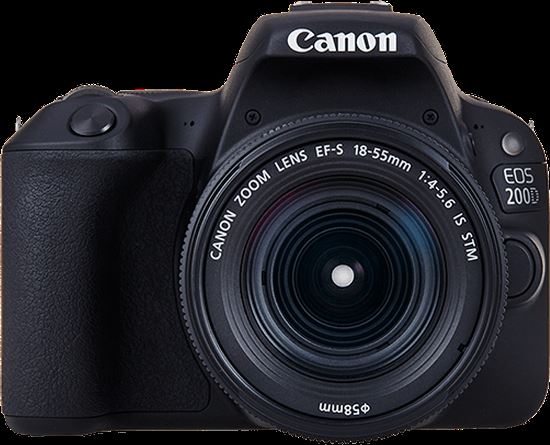 Canon EOS 200D + EF-S 18-55mm f/4-5.6 IS STM + EF 50mm f/1.8 STM zwart