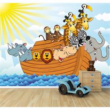 Schilderij24.nl fotobehang ark van noach cartoon 360x230 cm ... Hoe moet ik behangen