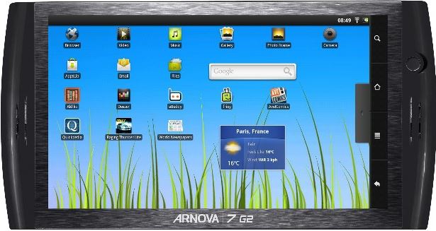 Archos Arnova 7 G2 7,0 inch / zwart / 8 GB