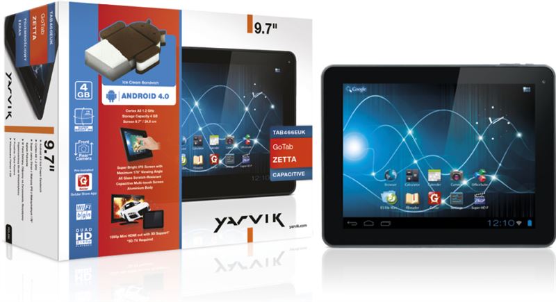 Yarvik GoTab Zetta 9.7 9,7 inch / metallic, zilver / 4 GB