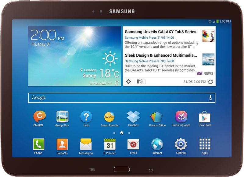 Samsung Galaxy Tab 3 10,1 inch / bruin / 16 GB / 3G
