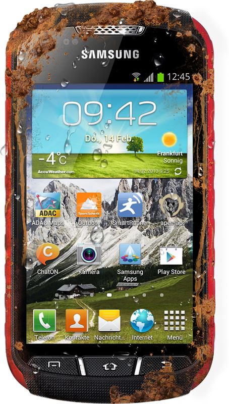 Samsung Galaxy Xcover 2 4 GB / zwart, rood