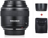 YongNuo EF 85mm F/1.8 voor Canon EF EF-S met tas en zonnekap