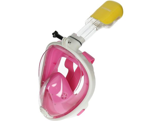 Caruba Dual Air Full Face Snorkelmasker L/XL Roze