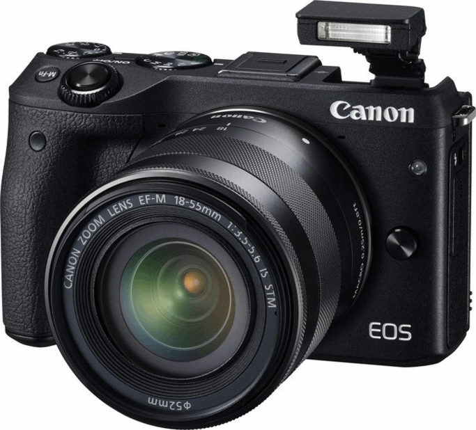 Canon EOS M3 + EF-M 18-55mm IS STM Kit zwart