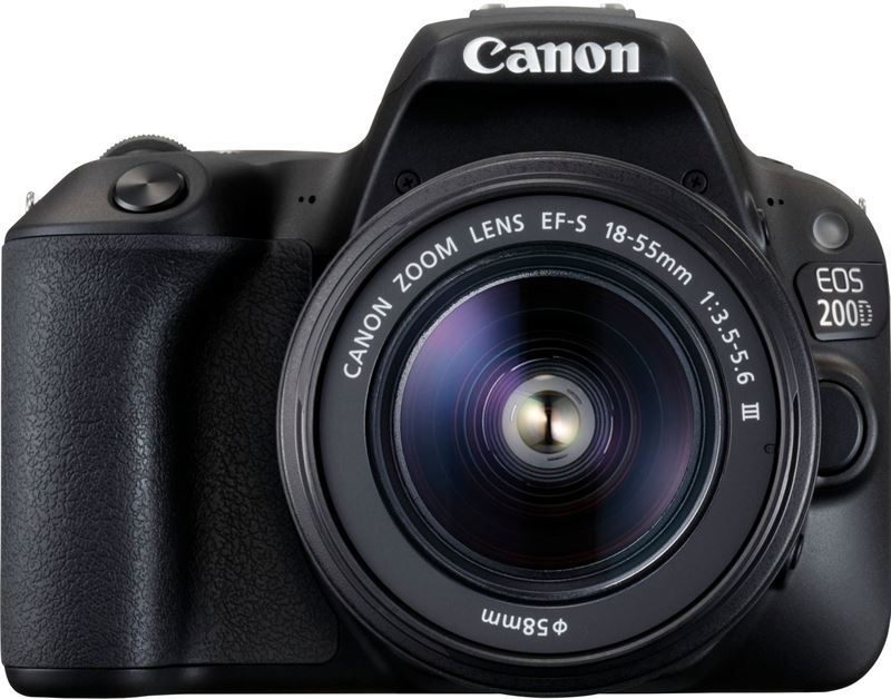Canon EOS 1300D + 18-55mm DC III + 75-300mm III zwart