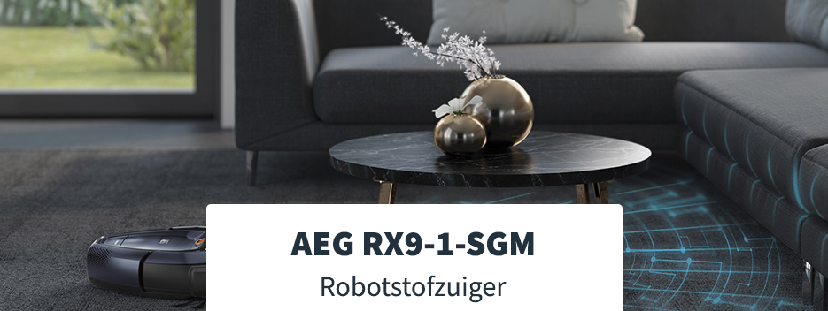 Burger Ontbering cilinder Testpanel: AEG RX9-1-SGM robotstofzuiger