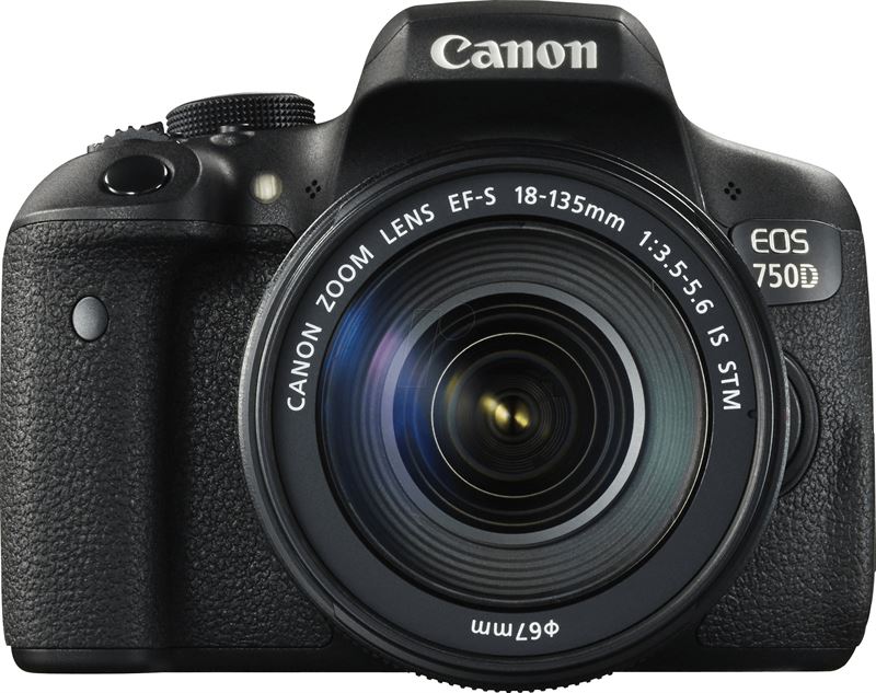 Canon EOS 750D + EF-S 18-135mm zwart