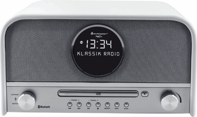 Soundmaster NR850WE DAB+ radio, CD speler met bluetooth, MP3 en USB