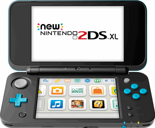 Nintendo New 2DS XL 4GB / zwart, blauw