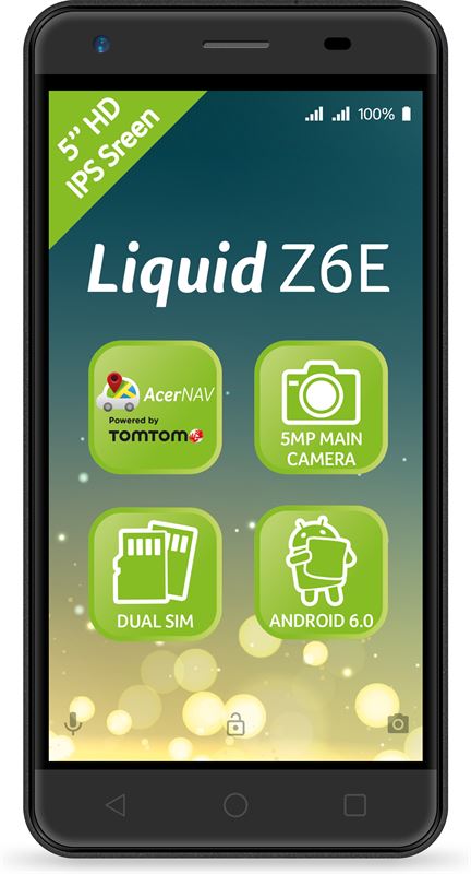 Acer Liquid Z6E 8 GB / zwart / (dualsim)