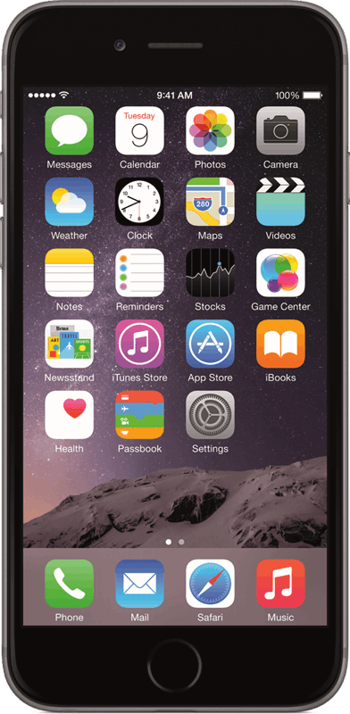 Apple iPhone 6 16 GB / zwart / refurbished