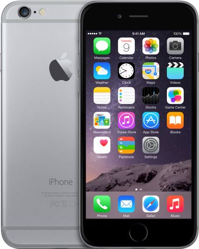 FORZA refurbished Apple iPhone 6 Zwart 64gb - B grade 64 GB / grijs / refurbished