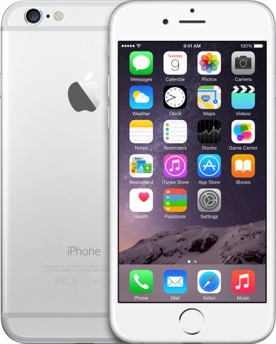 FORZA refurbished Apple iPhone 6 Wit 64GB - B grade 64 GB / wit, zilver / refurbished