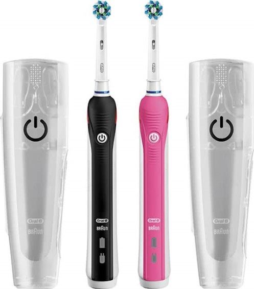 patrouille Grondig een andere Oral-B Pro Series Cross Action 2500 zwart en roze / duo pack Elektrische  tandenborstel kopen? | Kieskeurig.nl | helpt je kiezen
