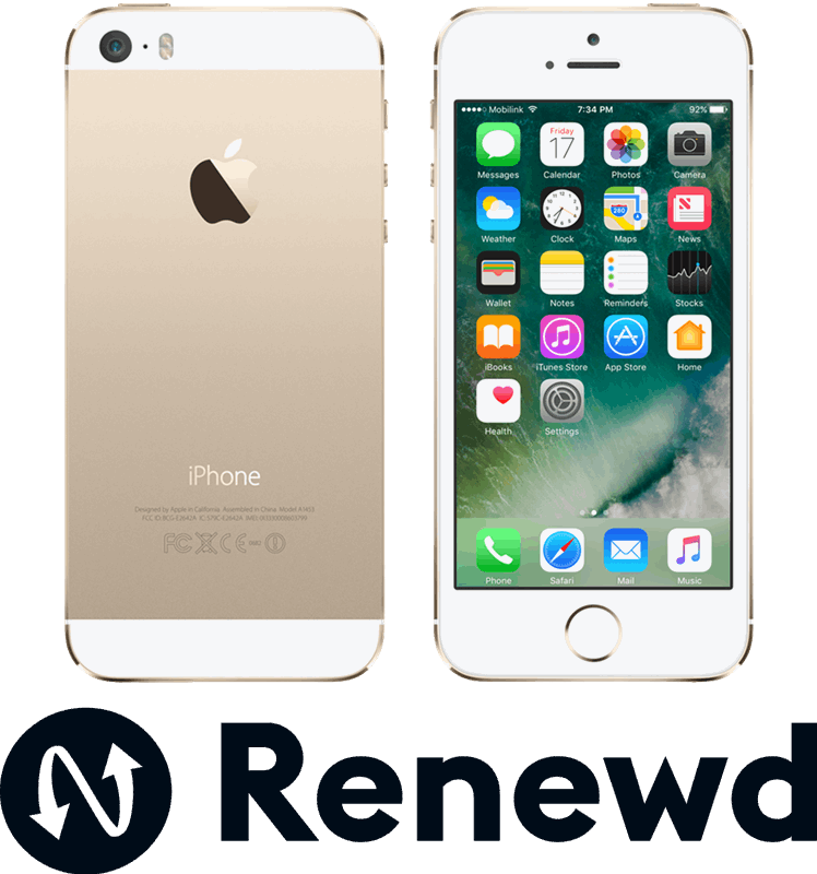 Renewd Apple iPhone 5S refurbished - 16GB Goud 16 GB / goud / refurbished