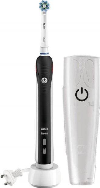 Oral-B PRO 2500 + Travel Case Elektrische Tandenborstel zwart, wit