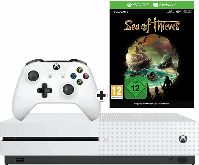 Microsoft Xbox One S 1TB / wit / Sea of Thieves
