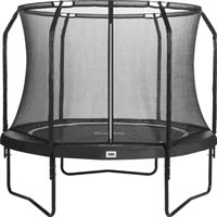 Salta Premium Black Edition trampoline rond met veiligheidsnet - 251 cm - zwart