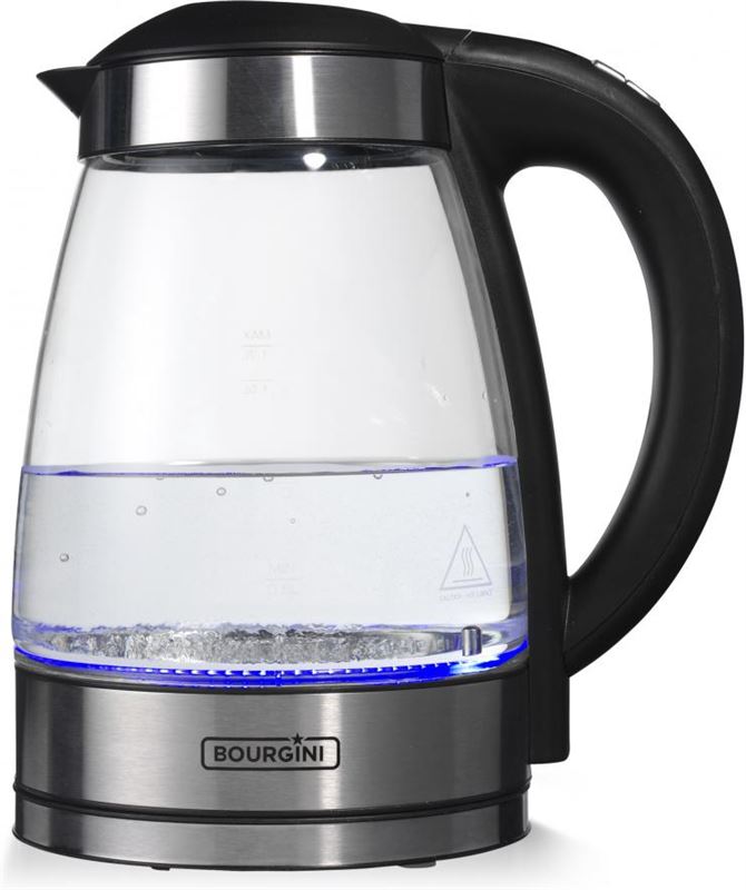 - Bourgini Classic Glass Water Kettle Deluxe 23.0007.00.00 - 1.7L
