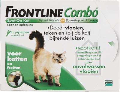 Niet genoeg Kangoeroe kalender Frontline Combo Anti vlooienmiddel en tekenmiddel Kat 3 pipetten  dierbenodigdheden kopen? | Kieskeurig.nl | helpt je kiezen