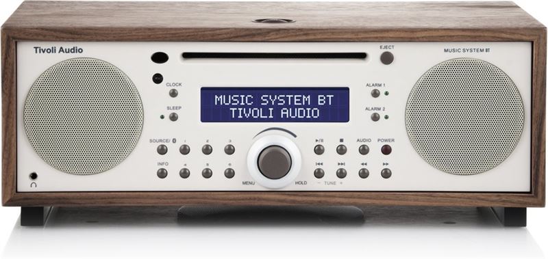 Tivoli Audio Audio Music System BT - Walnoot Hifi-systeem met Bluetooth, CD-speler, AM en FM