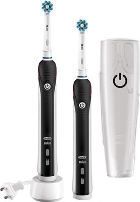 Oral-B Oral-B PRO 2500 DUO handle Cross Action Black - Elektrische tandenborstel elektrische tandenborstel kopen? | Kieskeurig.nl | je kiezen