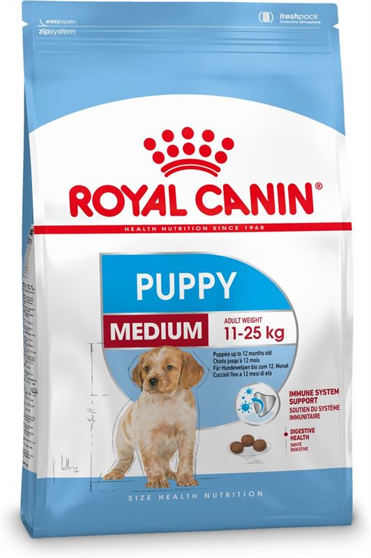 gas zweep kraam Royal Canin Medium Puppy - Puppyvoer - 4 kg | Prijzen vergelijken |  Kieskeurig.nl