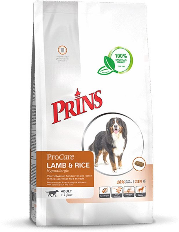 Prins Hondenvoer Lam & Rijst - 15 kg | | helpt je kiezen
