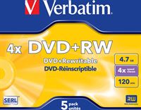 Verbatim DVD+RW 4.7GB 4x Jewelcase 5st