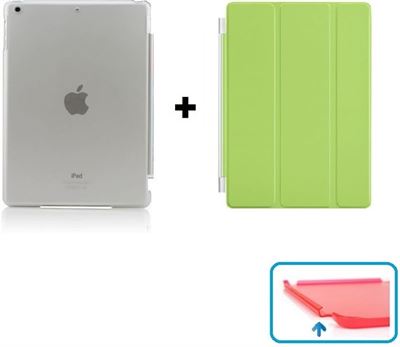 Kostbaar zwak Transparant Betaalbare Hoesjes Apple iPad Air 2 Smart Cover Hoes - inclusief  Transparante achterkant â€“ Groen Kwaliteitsproduct. Speciaal gemaakt voor  de iPad Air 2 tablethoes kopen? | Kieskeurig.nl | helpt je kiezen