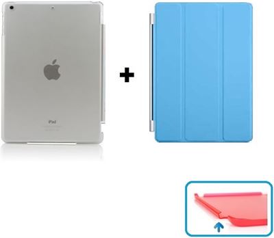 Voor een dagje uit Kalksteen stormloop Betaalbare Hoesjes Apple iPad Air 1 Smart Cover Hoes - inclusief  Transparante achterkant â€“ Licht Blauw Kwaliteitsproduct. Speciaal gemaakt  voor de iPad Air 1 | Prijzen vergelijken | Kieskeurig.nl