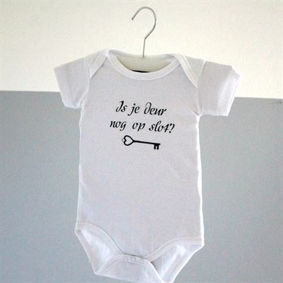 Wonderlijk Good & perfect gift Romper met christelijke tekst 'Is je deur nog WS-53