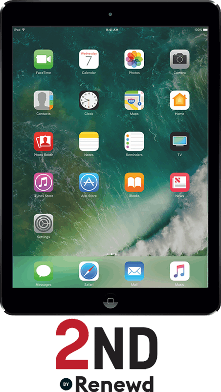 Renewd Apple iPad Air 1 Wifi refurbished door 2ND - 32GB Spacegrijs 9,7 inch / zwart / 32 GB