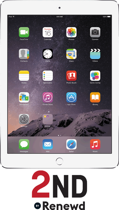 Renewd Apple iPad Air 2 WiFi refurbished door 2ND - 32GB Zilver 9,7 inch / zilver / 32 GB