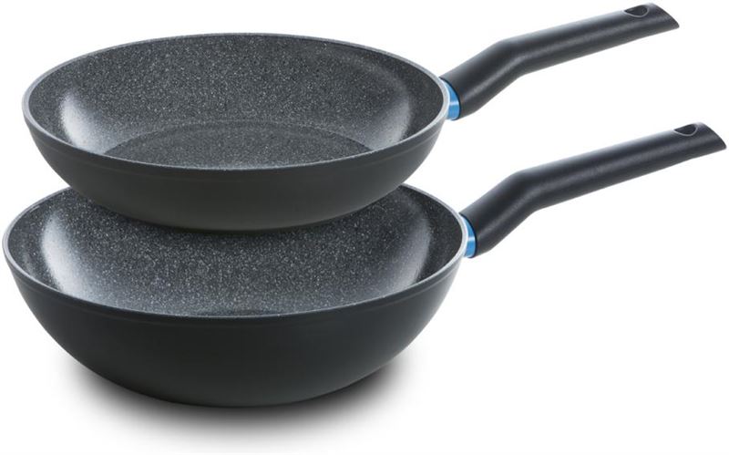Schaap beet onszelf BK Blue Label Stone pannenset - koekenpan & wok - set van 2 | Reviews |  Archief | Kieskeurig.nl